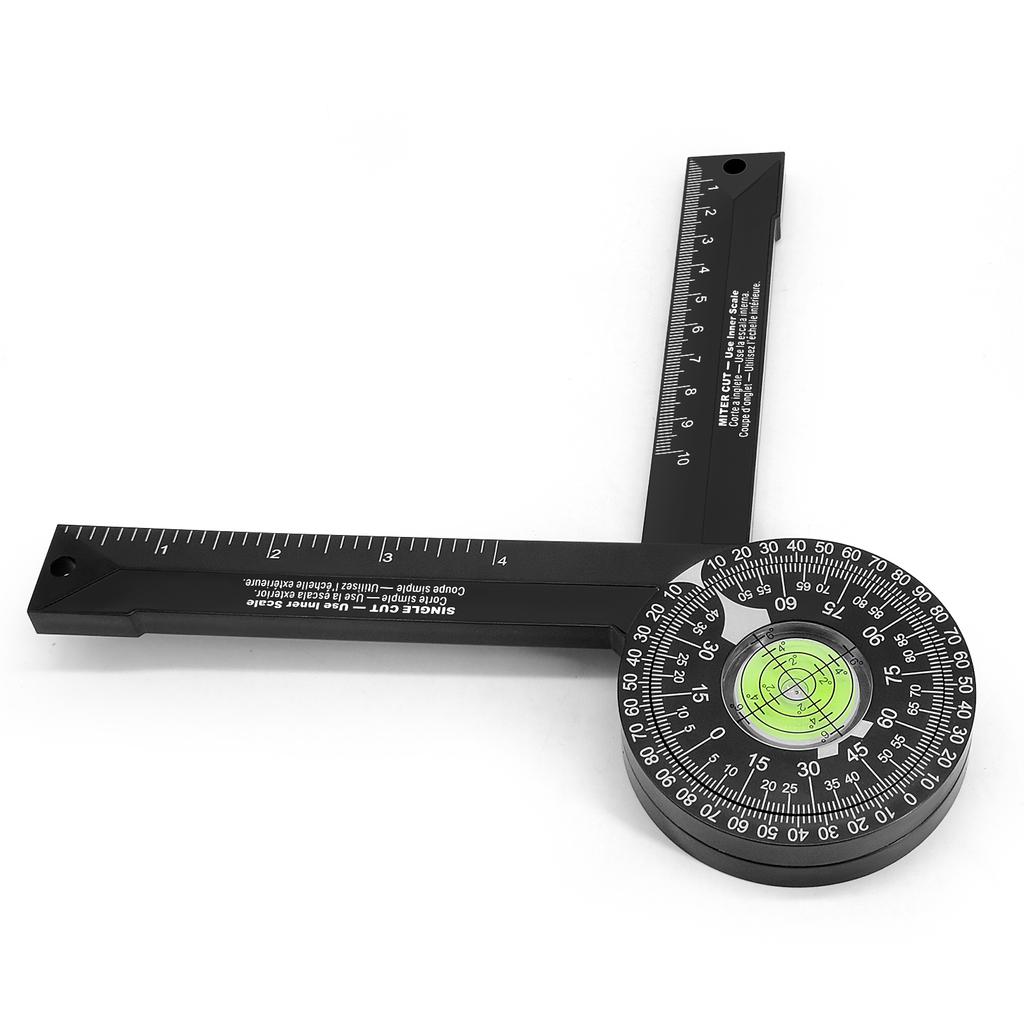 Miter Saw Protractor Woodworking Cutting Positioner Angle Gauge Protractor 360 Degrees Horizontal Angle