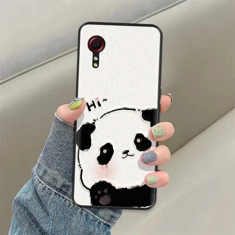 Чехол для Samsung Galaxy Xcover 7 Мягкий Гладкий Жидкий Силикон Мультяшный Корпус Телефона Для Samsung XCover7 Защитные TPU Задние Крышки