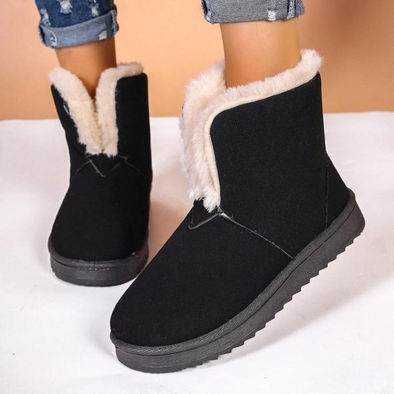 Fashion 2024 Winter New Casual Snow Boots Thick-soled Designer Women's Boots Fashion Round Toed Shoes Women Botas De Mujer