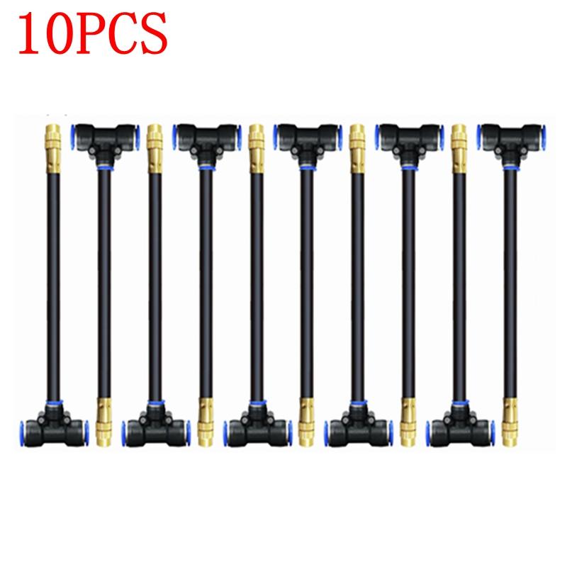 20-5 шт. свободно изгибающаяся латунная распылительная насадка с 8-миллиметровым шланговым тройником для распыления распылителя для полива в саду