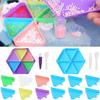 DIY Поднос для алмазной мозаики шестиугольный, Контейнер для хранения сверл, Сортировочный поднос для бисера вышивки, Большая емкость