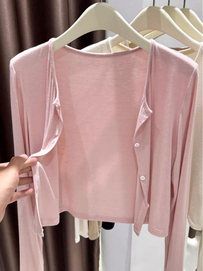 Женский кардиган из модала 'Ледяной шелк' для защиты от солнца – Летняя шаль с длинным рукавом