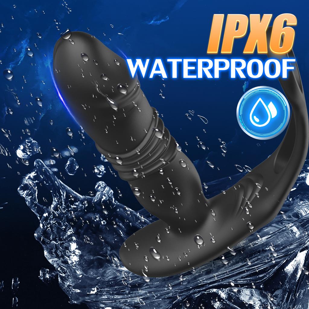 Male Bluetooth App Buttplug Vibrator Thrusting Prostate Massager For Men Gay Anal Dildo Prostate Stimulator Sex Toy For Couples