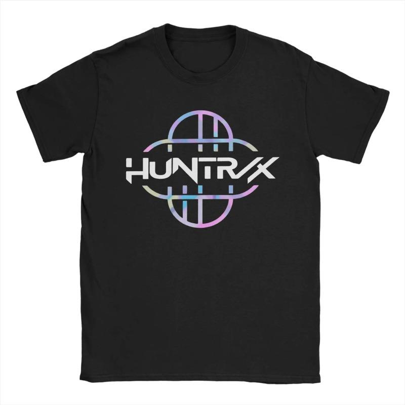 K POP Demon Hunters Logo Summer T-Shirt for Women HUNTRIX Casual Pure Tees O Neck Short Sleeve T Shirts Adult Clothing Tops