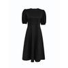 Women's Dress  Elegant Solid Color Casual Round Neck Puffy Sleeve Dress