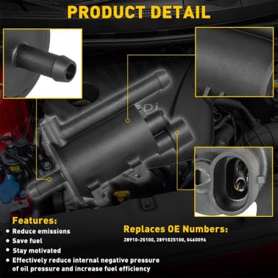 0460096 Клапан продувки адсорбера для Hyundai Kia 2.0L 2.4L 2006-14 TOPAZ ABS V