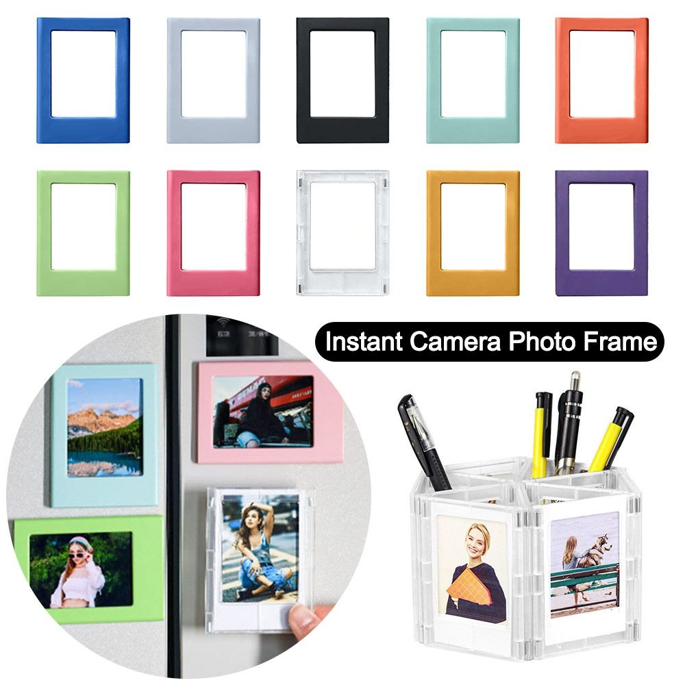 3 inches Instant Camera Photo Frame Magnetic Refrigerator Sticker for Home Decoration