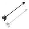 Fashion 35mm Stainless Steel Jewelry Silver Black Piercing Ear Cartilage Arrow Stud Earring