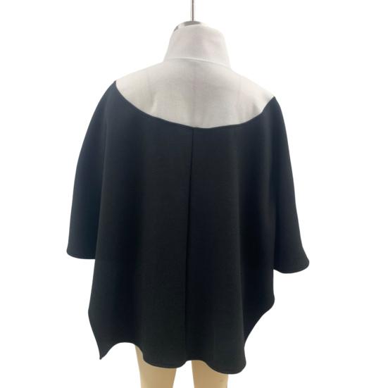 Lady Spring Fall Coat Stand Collar Zipper Closure Loose 45355 Sleeves Jacket