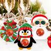 12pcs Santa Claus Snowman Elk Christmas Candy Paper Card Merry Christmas Decorations  Party Favors