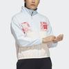adidas CNY Лоскутная спортивная куртка Женские топы Светло-голубые HC2800