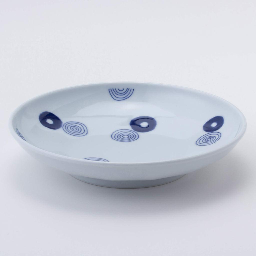 Nishikai Ceramics Hasamiyaki Plate Small Served 5 Tableware Approximately 15cm In Indigo Maru Dishwasher Japanese Made In Japan 13309 Set,