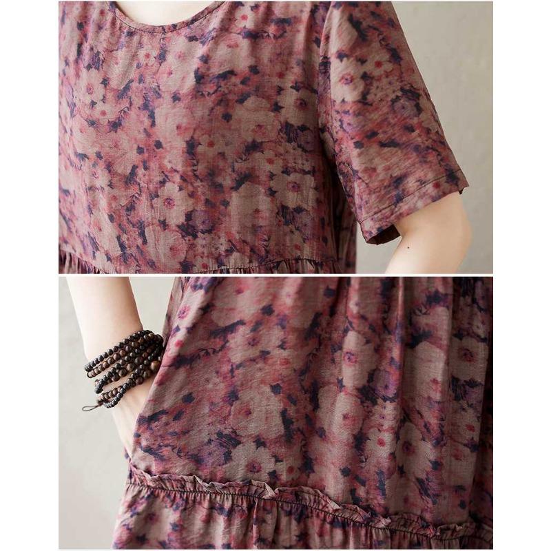 Women's Chambray Cotton Long Dress