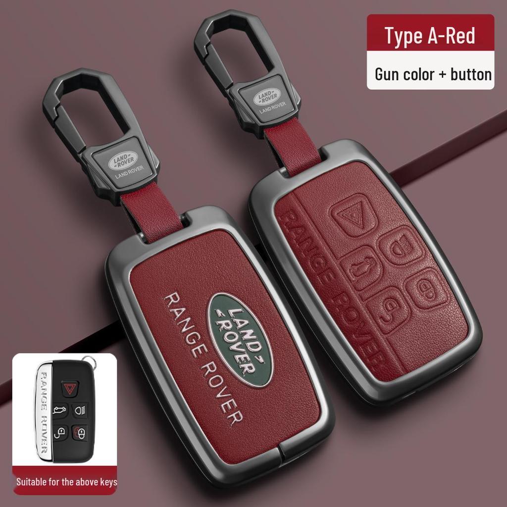 Чехол для ключа из ТПУ с металлической пряжкой для Land Rover Range Rover, Sport, Velar, Evoque, Discovery 4, Discovery Sport и 5.