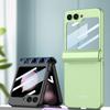 GKK для Samsung Galaxy Z Flip5 5G PC Чехол для телефона Магнитная Защитная крышка шарнира с Защитной пленкой из закаленного стекла для маленького экрана