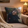 Hot Singer AAnnahstasia Pillow Case Soft Plush Cushion Cover Double Print and Invisible Zipper for Sofa Home Car Use