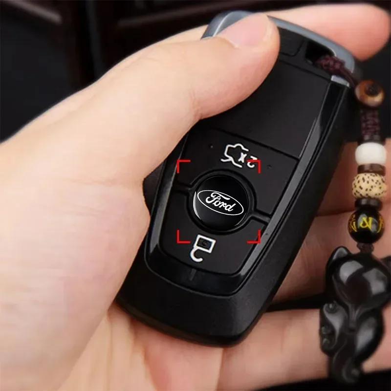New 2026 Car Sticker 2/5/10pcs Car Key Shell Remote Case Cover Aluminum Emblem Symbol Sticker For Ford Focus Mk2 Party Mk3 Range