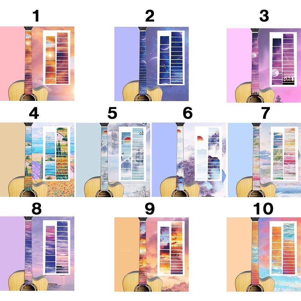 Запчасти для электрогитары, ультратонкие наклейки, аксессуары для гитары, инкрустированные крестом наклейки, наклейка на гриф