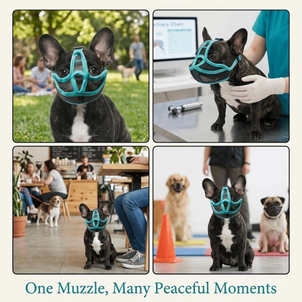 Breathable Pet Safety Muzzle Flexible Anti-Bite Muzzle Durable Heavy Duty Dog Muzzle Anti-Licking