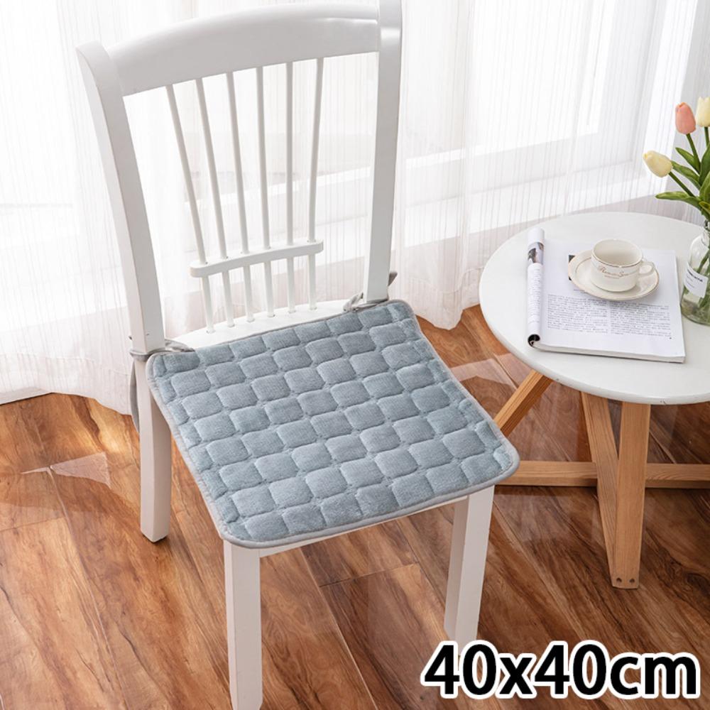 Мягкая подушка на сиденье 45x45 см Фланель Плюс Вельвет Подушка для студенческого стула Квадратная Теплая Подушка на сиденье автомобиля Офисный Домашний декор