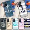 Stripes Anchor Boat Ship Cover For Xiaomi 12T 11T Pro 12 13 Lite Case For POCO X5 X3 Pro X4 F4 GT F3 M5s F5 Pro Coque