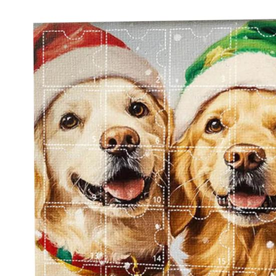 Рождественский Адвент-календарь для Собаки 24 Дня Акриловые Подвесные Украшения Праздничные Тематические Подвески Обратный Отсчет Украшения