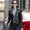 New Spring and Autumn Genuine Leather Jacket Women's Short Sheepskin Motorcycle Slim Leather Jacket Small Leather Jacket