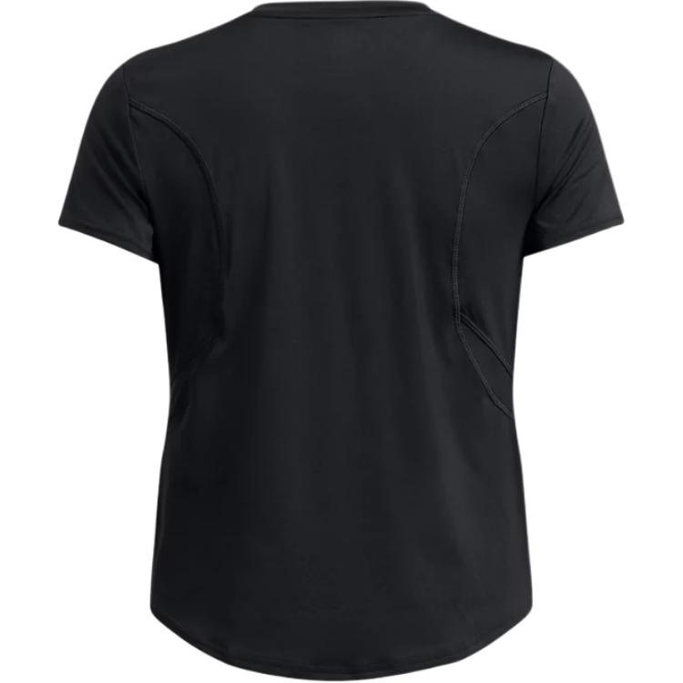Under Armour Мягкая удобная футболка с круглым вырезом и коротким рукавом, женские топы, черный цвет 1386400-001