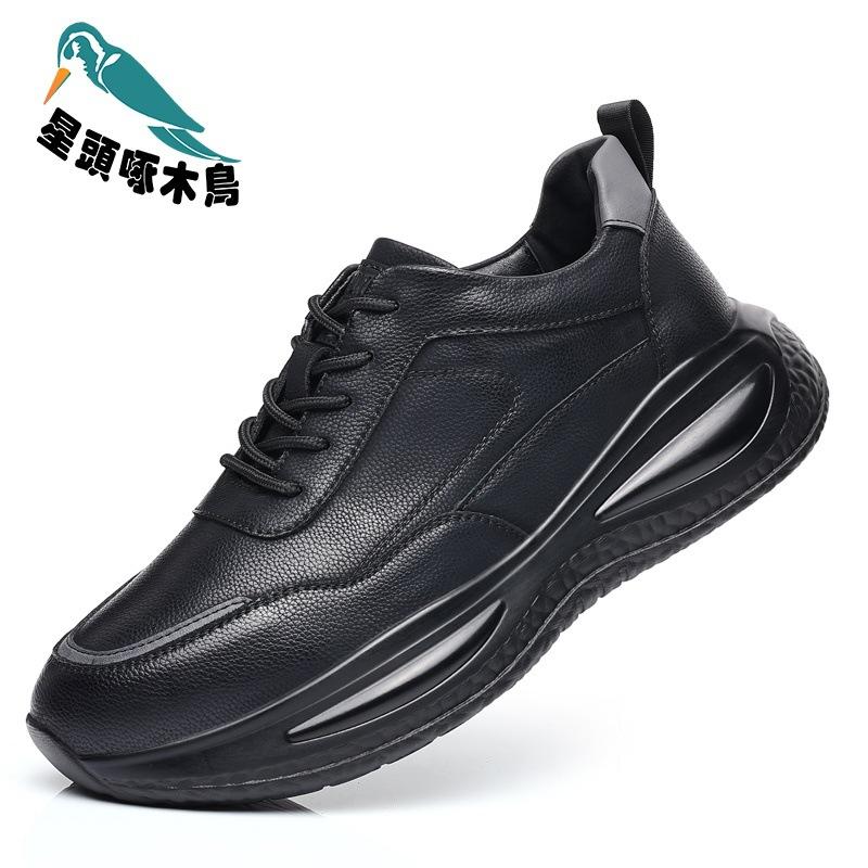 2025 Autumn and Winter New Fashion Running Leather Cowhide Men's Shoes Platform Trend Men's Shoes