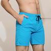 Solid Color Youthful Casual Shorts Beach Straight Leg Quarter Length Pants Men's Shorts