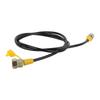 Hydraulic Pressure Test Hose 1.5m 4FT M16x2‑1 4BSP Testing Coupling Point 630Bar DN3