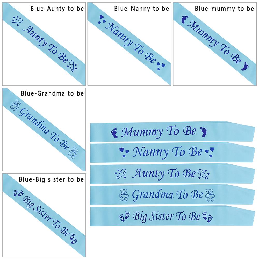 Birthday Decor Newborn Party Decoration Baby Shower Sash Mom Favor Gift Footprint Boy Girl