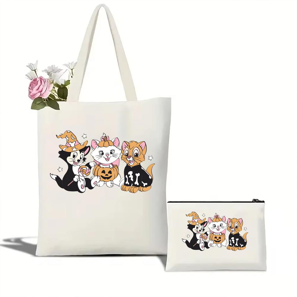 Сумка-тоут Cataholic Кошачья мама, которая любит магию, сумка через плечо Кошки на Хэллоуин Сумка-тоут Magic Cat Сумка-тоут женская модная сумка-тоут