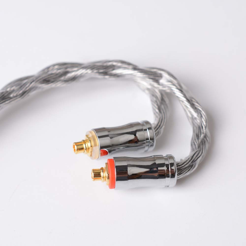 Аудиокабель для наушников NICEHCK DarkJade, 8-жильный, с покрытием из чистого серебра и монокристаллической меди, графеновое покрытие, кабель для обновления, съемный литцендрат MMCX