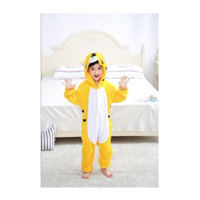 Детская одежда для отдыха на осень-зиму с изображением животных из мультфильмов, детская фланелевая одежда для сна