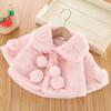 Baby Girls Thick Coat Warm Princess Shawl Coat