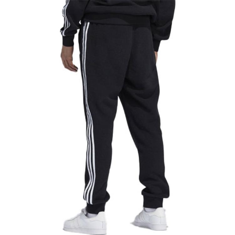 adidas Мужские джоггеры в полоску с трилистником и буквенным принтом Originals, черные H31238