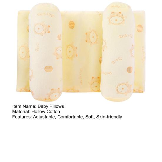 Мягкие детские подушки Регулируемый детский подголовник Подушка для сна младенца для поддержки шеи Защита головы Предотвращение плоской головы Перекатывание