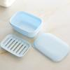 1PCS Covered Soap Box With Waterproof Seal Portable Soap Box Detachable Drain Tray And Soap Pan