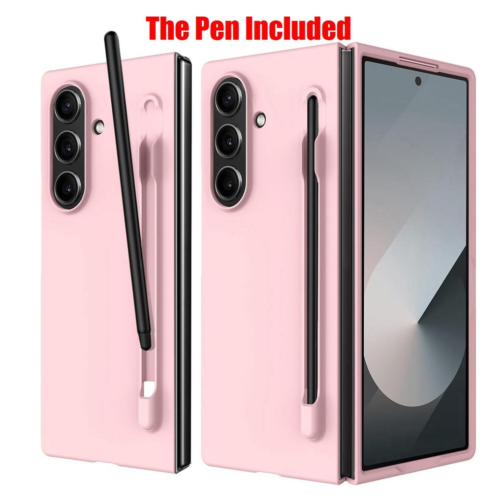 Samsung Galaxy Z Fold 7 6 5 4 3 Fold7 for Samsung Z Fold 7 6 Case with S Pen Holder and Pen Slim Matte PC Shockproof Cover