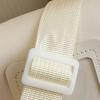 Zipper Bag Solid Color Itabag Cotton Doll Bag Shoulder Bag Creative Transparent Bags  Women