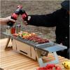 Stainless Steel Barbecue Stove Outdoor Charcoal Folding Barbecue Rack Household Small  Folding Carbon Barbecue Skewer Stove  Bbq