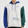Толстовка с капюшоном Li Ning Badminton Series с тремя цветными буквами и принтом, толстовка с длинным рукавом, цвет Glacier-Gray AWDSD49-1