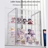 Acrylic Display Stand High Clarity Blind Box Organizer for Anime Collectibles Mini Figures Badge Holder Model Showcase Cabinet