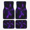 4pcs Purple Lightning Pattern