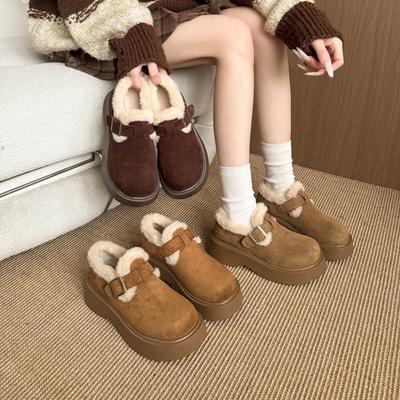 Женские зимние легкие теплые дутые сноубутсы на толстой подошве, нескользящие, износостойкие, повседневные кроссовки, хлопковые ботинки