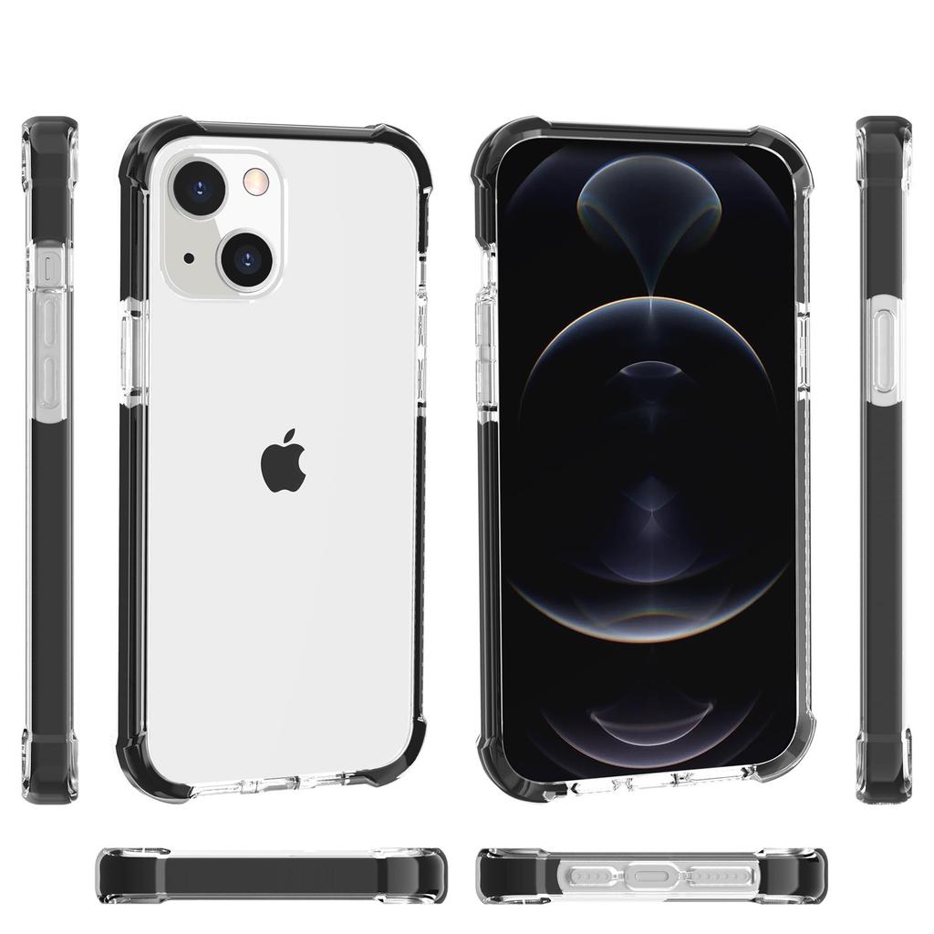 Подходит для Apple 13 акриловый чехол для мобильного телефона iPhone13 прозрачный три-в-одном с подушкой безопасности противоударный жесткий чехол заводская оптовая продажа