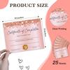 Certificate of Completion, Glitter Pink Training Certificate, Award Certificates for Graduation Diploma, Golden Certificate of Achievement Awards,