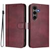 For Samsung Galaxy S24+/Galaxy S25+ Cases Wallet Stand Retro Texture Leather Phone Cover with Lanyard