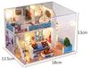 Diy Dollhouse Furniture Diy Miniature Building Kits Tiny House Doll Houses Casa Miniaturas For Children Birthday Christmas Gifts